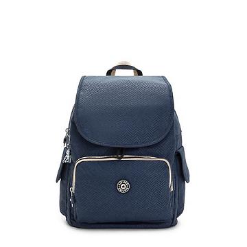 Kipling City Pack Medium Printed Rugzak Blauw | België 1410KO